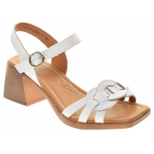 фото Босоножки tofa женские летние, размер 39, цвет белый, артикул 212993-7 тофа