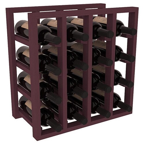 Полка ВИН полка-решетка Куб на 16 бутылок - бургундия