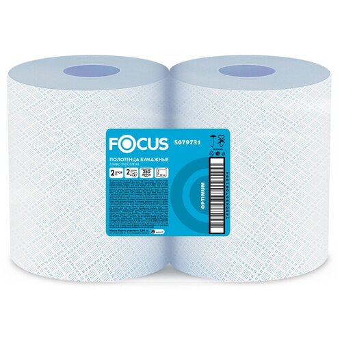 Бумага протирочная FOCUS Jumbo 2сл1000лx2рулуп350м перф 24х35 5079731 МСК 3109₽