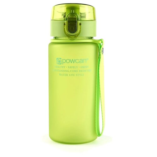 Бутылка для воды POWCAN - green 400 мл. матовая