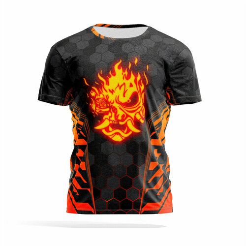 Футболка PANiN Brand, размер 5XL худи dreamshirts киберпанк 2077 самурай cyberpunk 2077 samurai черный 46