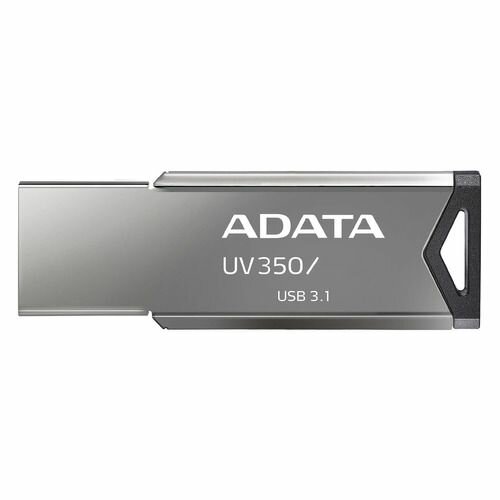 Флешка USB A-Data UV350 32ГБ, USB3.0, серебристый [auv350-32g-rbk]