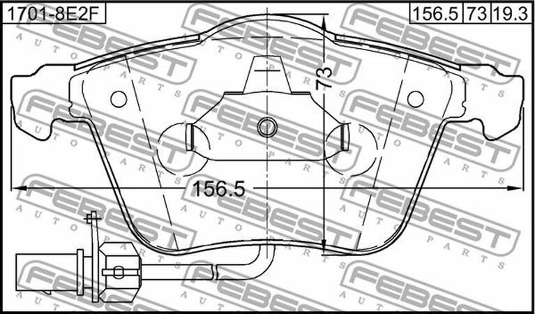 Тормозные колодки передние AUDI A4 (B6/B7) 00-08/A6(C6)/A8