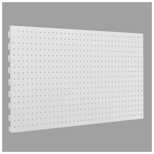 Панель для стеллажа, 35*90 см, перфорированная, шаг 2,5 см, цвет белый панель для стеллажа 35х90 см перфорированная шаг 2 5 см цвет белый