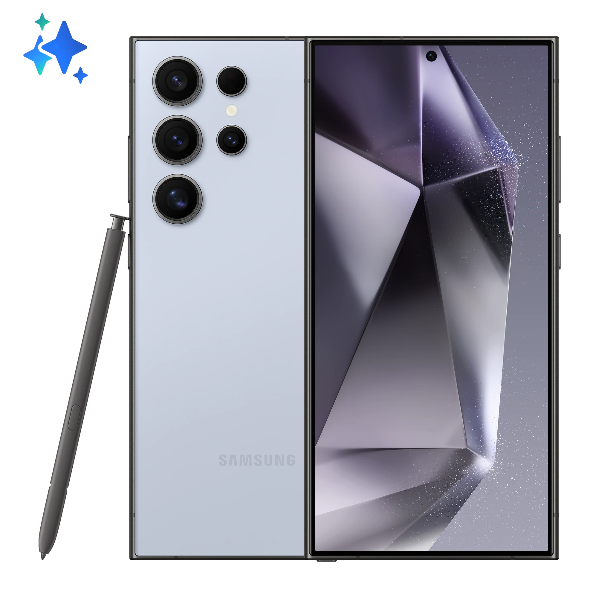 Смартфон Samsung Galaxy S24 Ultra 12/1 ТБ, Dual: nano SIM + eSIM, Titanium Blue