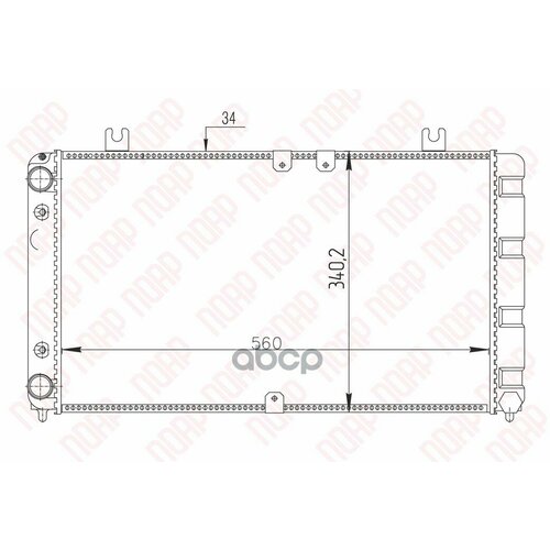 Радиатор Ваз-1118 Авто-Радиатор поар арт. POAROX0118