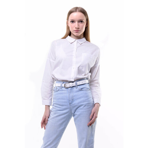 фото Ремень stilmark, натуральная кожа, для женщин, длина 115 см., белый