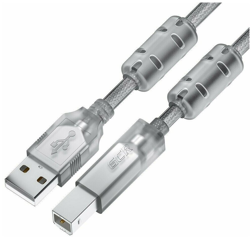 Кабель USB A (M) - USB B (M), 2м, Greenconnect (GCR-52425)