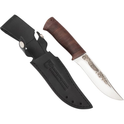 фото Нож туристический "таганай" (сталь 95x18, кожа/текст.) златоустовский оружейный завод