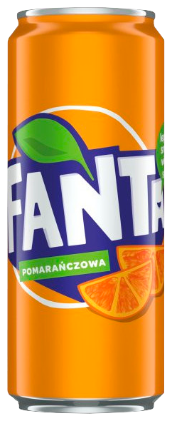 Газированный напиток Fanta orange 0,33 л ж/б упаковка 12 штук (Польша) - фотография № 2