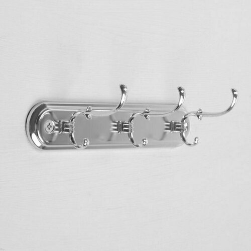 Вешалка 3-х местная KV203CP цвет хром 800₽