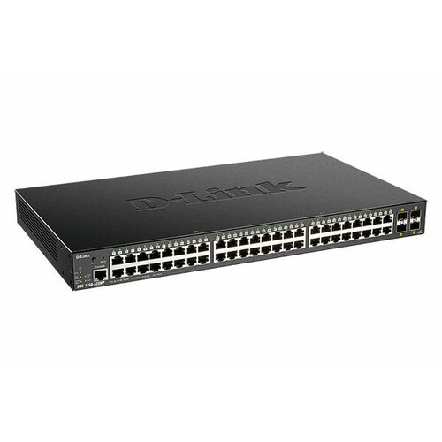 Коммутатор D-Link DGS-1250-52XMP Smart L2 Switch 48x1000Base-T PoE, 4х10GBase-X SFP+, PoE Budget 370W, CLI, RJ45 Console for nintendos switch ns console middle shell housing case cover plate ns switch console front back faceplate replacement parts