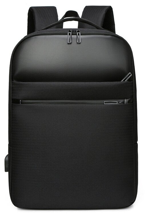 Рюкзак мужской городской спортивный черный ранец сумка для ноутбука дорожная сумка-рюкзак с USB