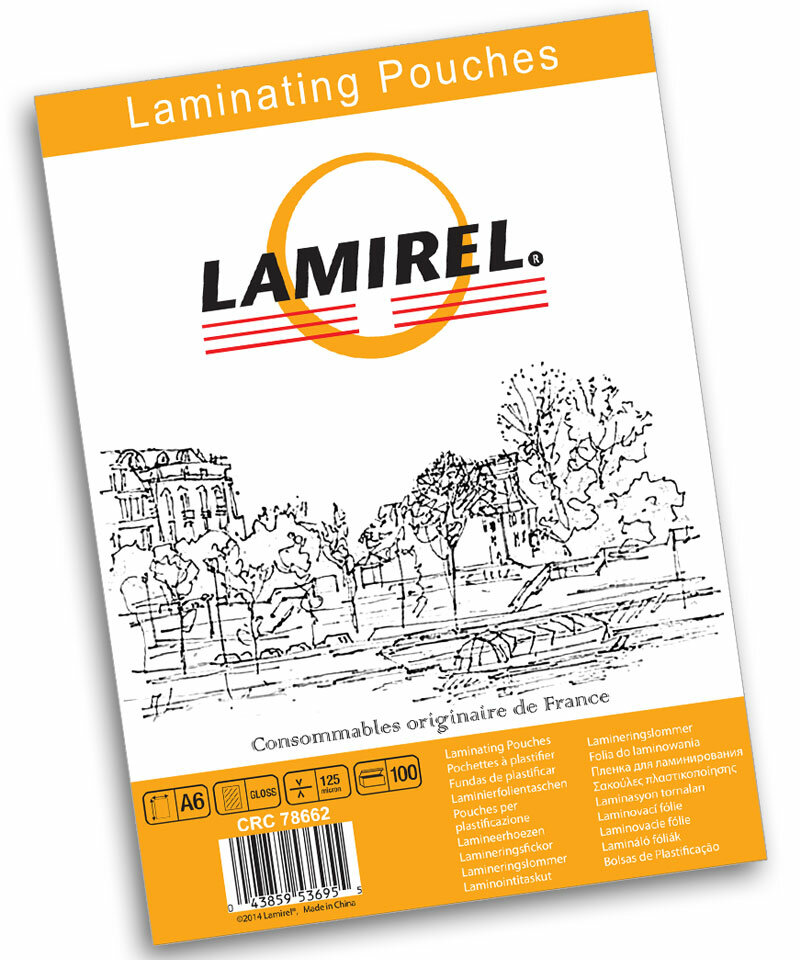 Пакетная пленка для ламинирования Lamirel A6 LA-78662 125 мкм