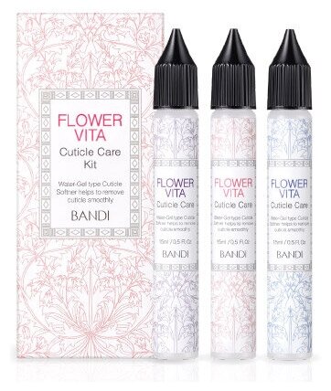 Bandi, Набор из 3 гелей для размягчения кутикулы «BANDI FLOWER VITA CUTICLE CARE» (3EA)x15 мл