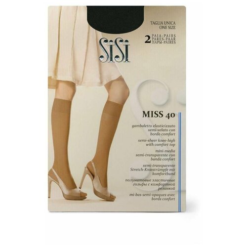 Sisi Miss gamb 40(гольфы - 2 пары) (0 (Uni) / Nero)