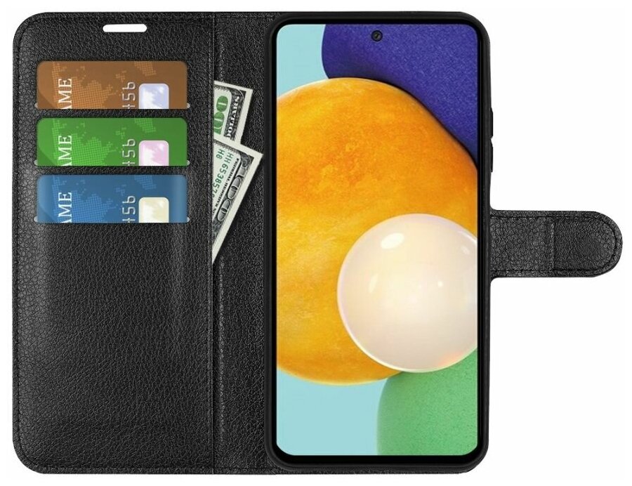 Brodef Wallet Чехол книжка кошелек для Samsung Galaxy A13 черный