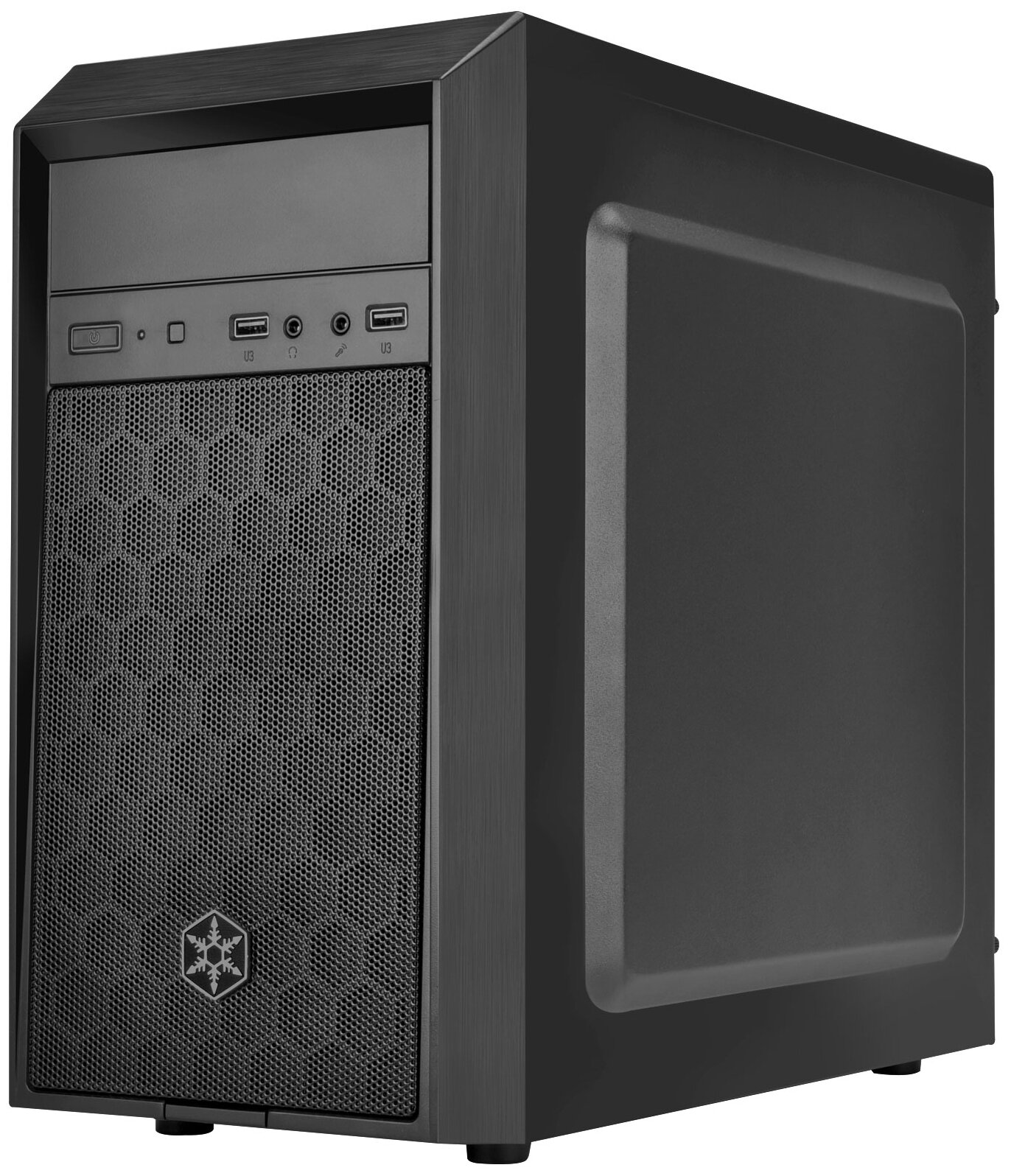 Корпус mATX SilverStone черный, без БП, 2*USB 3.0, audio - фото №2