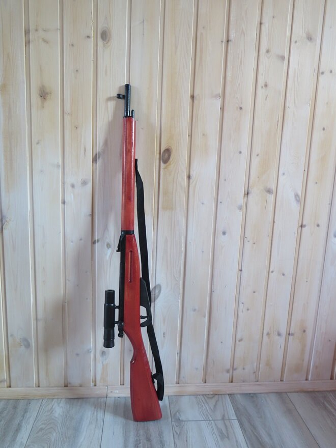 Снайперская винтовка Мосина из дерева, 94 см