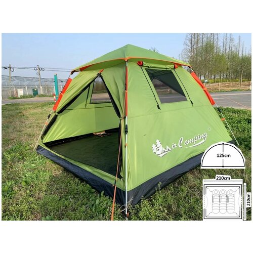 фото Палатка автоматическая 3-х местная туристическая mircamping