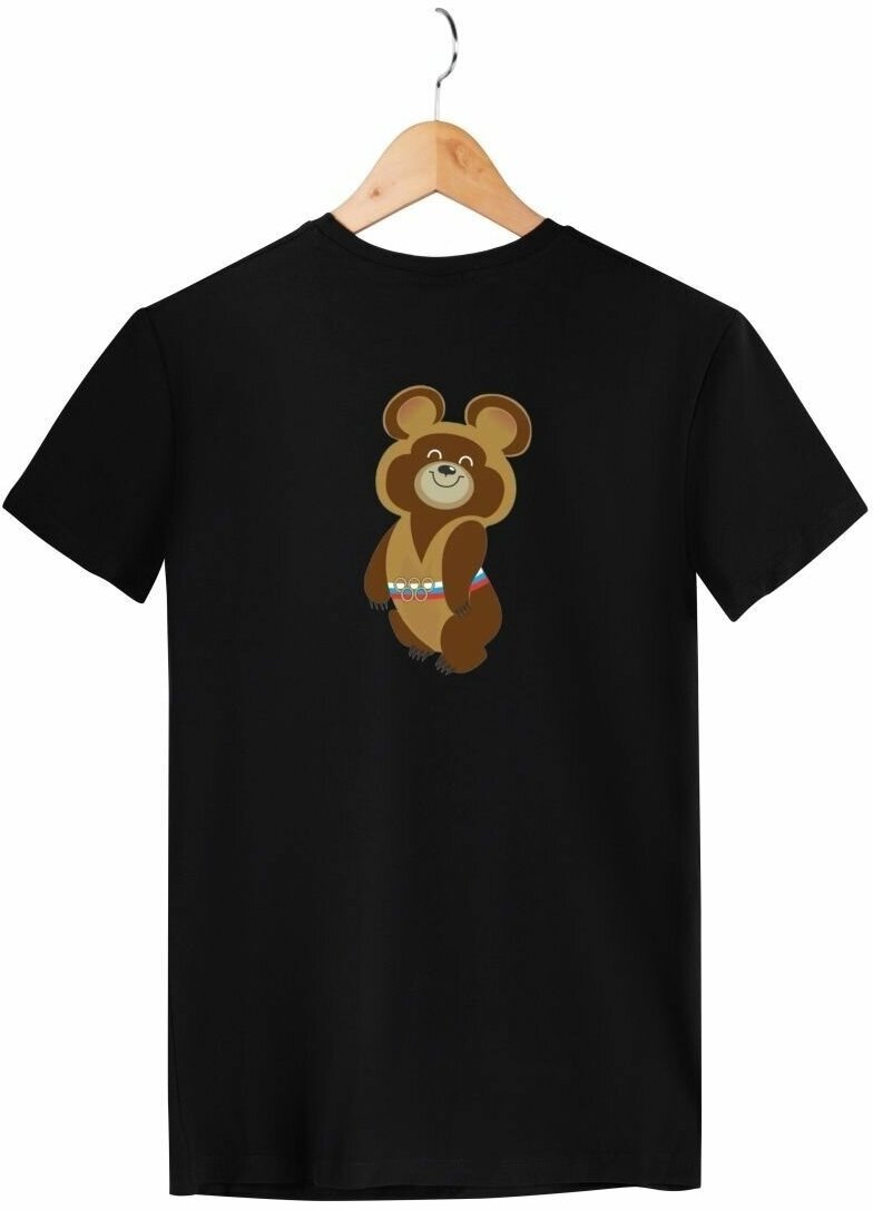 Футболка Zerosell Олимпийский Мишка/Olimpic Bear, размер 4XS, черный
