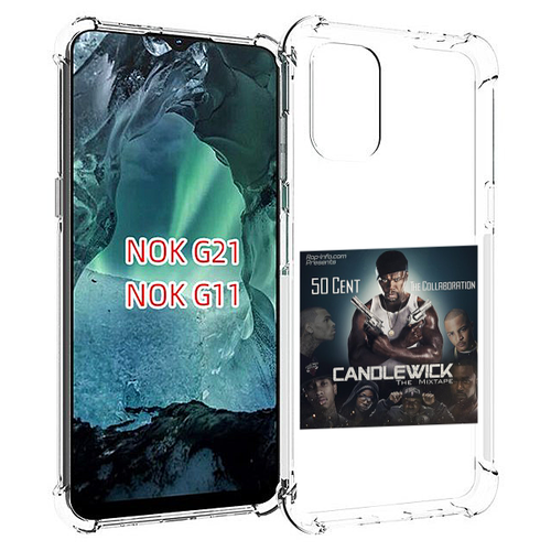 Чехол MyPads 50 Cent - CandleWick для Nokia G11 / G21 задняя-панель-накладка-бампер