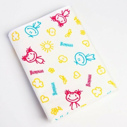 Клеенка подкладная 48х68 см ТканьПВХ с окантовкой с рисунком 1016₽