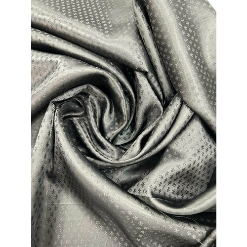 Вискозная подкладка RG черная, ш-140 см, отрез 1 м.