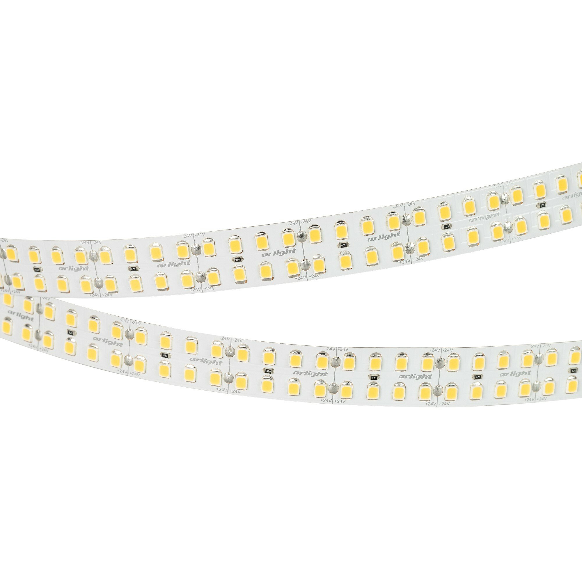 Светодиодная лента Arlight 24W/m 320LED/m 2835SMD теплый белый 5M / - фото №4