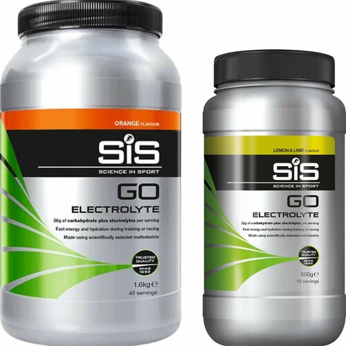 Изотоник SCIENCE IN SPORT (SiS) GO Electrolyte Powder 1x500 г, 1x1600 г, Апельсин, Лимон-лайм изотоник science in sport sis go electrolyte powder 1x500 г 1x1600 г лимон лайм