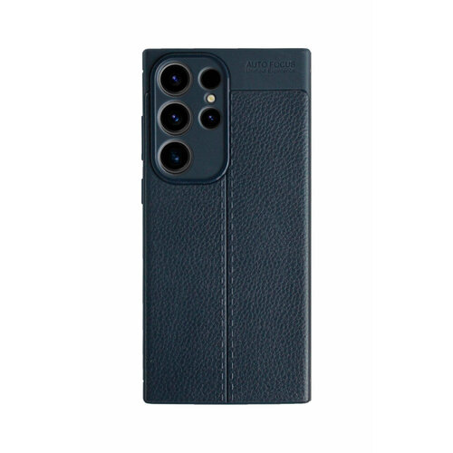 Чехол-накладка Devia Leather Texture Shockproof Case для смартфона Samsung Galaxy S23 Ultra (Цвет: Blue) samsung galaxy s23 ultra 5g military grade heavy duty shockproof magsafe compatible phone cover rose gold