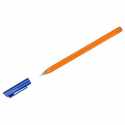 Ручка шариковая "800", узел 0.7 мм, синие чернила, оранжевый корпус, 50 шт.