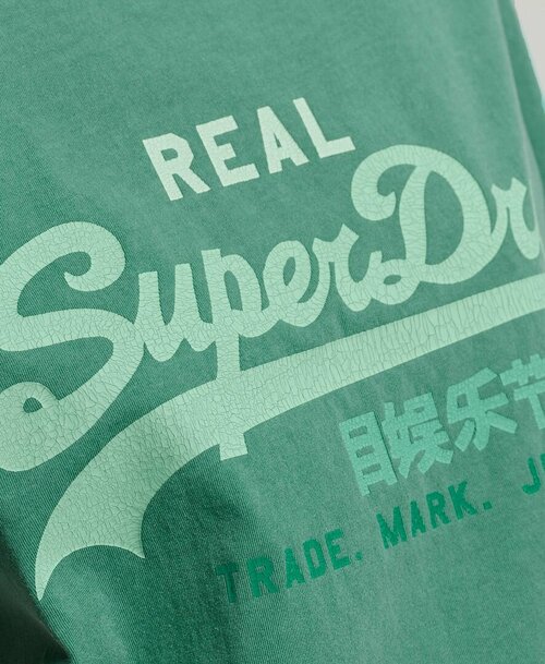 Футболка Superdry, размер 14, зеленый