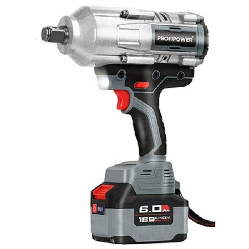 Аккумуляторный гайковерт бесщеточный ударный ProfiPower T-2000N Li-ion-1шт 60Ач 2000Нм адаптер переходника ЗУ в кейсе 21200₽