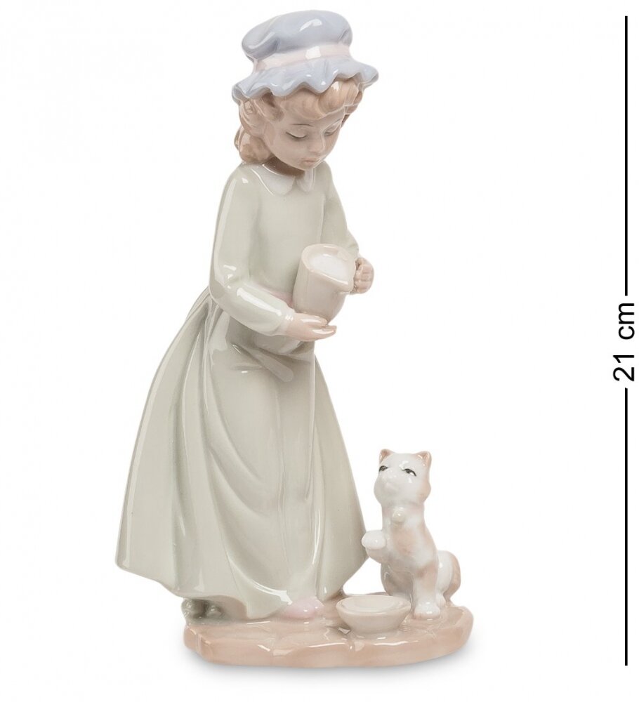 фото JP-29/62 Фигурка "Девочка с котенком" (Pavone)