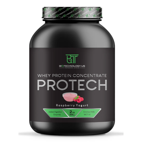 Biotechnology.US Whey Protein Concentrate PROTECH 0,9кг (малиновый йогурт) сывороточный протеин