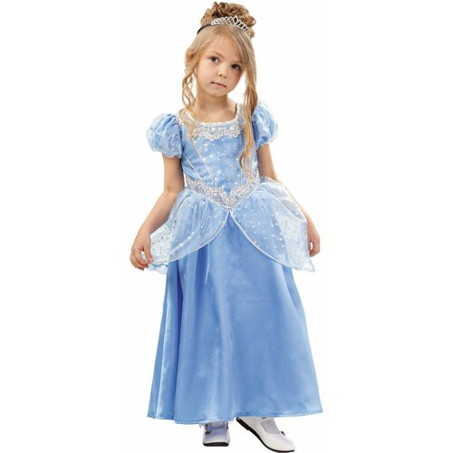 детский фантазийный костюм для макияжа платье золушки платье для девочек костюм золушки вечернее вечерние принцессы для маленьких девоч Детский костюм нежной Золушки в голубом Pug-10