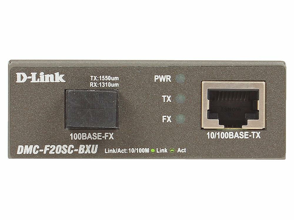 DMC-F20SC-BXU/B1A WDM медиаконвертер с 1 портом 10/100Base-TX и 1 портом 100Base-FX с разъемом SC (ТХ: 1310 нм; RX: 1550 нм) для одномодового оптического кабеля (до 20 км), RTL {20} D-Link - фото №8