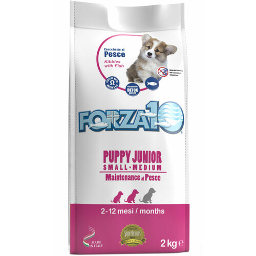 FORZA10 DOG MAINTENANCE PUPPY JUNIOR SMALL/MEDIUM для щенков маленьких и средних пород с рыбой (2 кг х 6 шт)