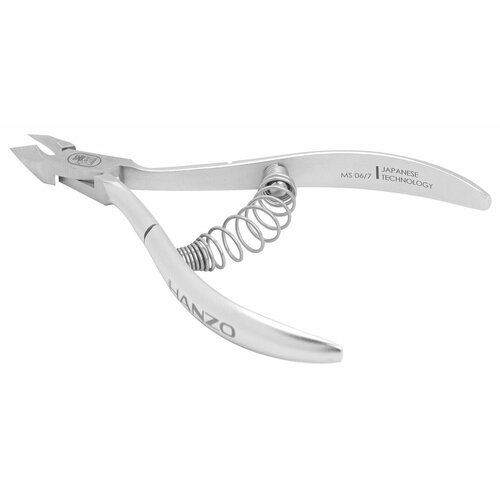 Hanzo Steel / Ханзо Стиль Кусачки для кутикулы, лезвие 7мм, длина инструмента 103мм / маникюрные принадлежности