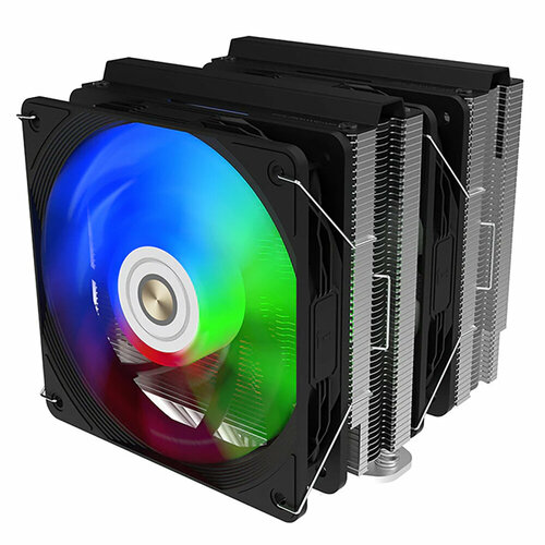 CPU COOLER N600B-DT-HY black TDP:250W Product Dimension: 125 ?143 ?158mm Heat Pipe: ?6mm ? 6 pcs Fan Dimension: 120?120?25mm Voltage: DC 12V Current: 0.24~0.48A Fan Speed: 800~1800RPM±10% Air Flow: 31.18~73.92CFM±10% Air Pressure: 0.56~2.1mm/H2O±10% Nois cooling fan i12b black dimensions 120 x 120 x 25mm voltage dc 12v current 0 25a±10% fan speed 800 1800±10% max air flow 31 18 73 92cfm max air pressure 0 56 2 1mmh20 max noise 20 33 2dba bearing type fdb bearing life expectancy 70 000 hour