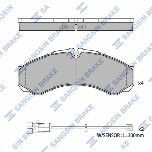 SANGSIN BRAKE SP2638 Колодки тормозные дисковые