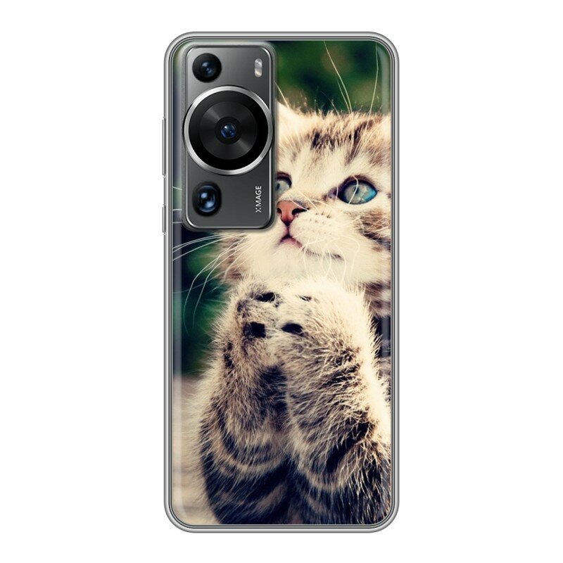 фото Дизайнерский силиконовый чехол для Хуавей П60 Про / Huawei P60 Pro