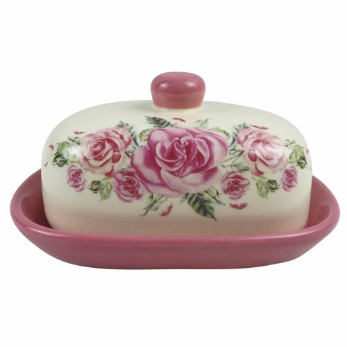 Масленка для сливочного масла и сыра керамическая Backman сырница с крышкой контейнер для масла емкость для сыра 1257₽