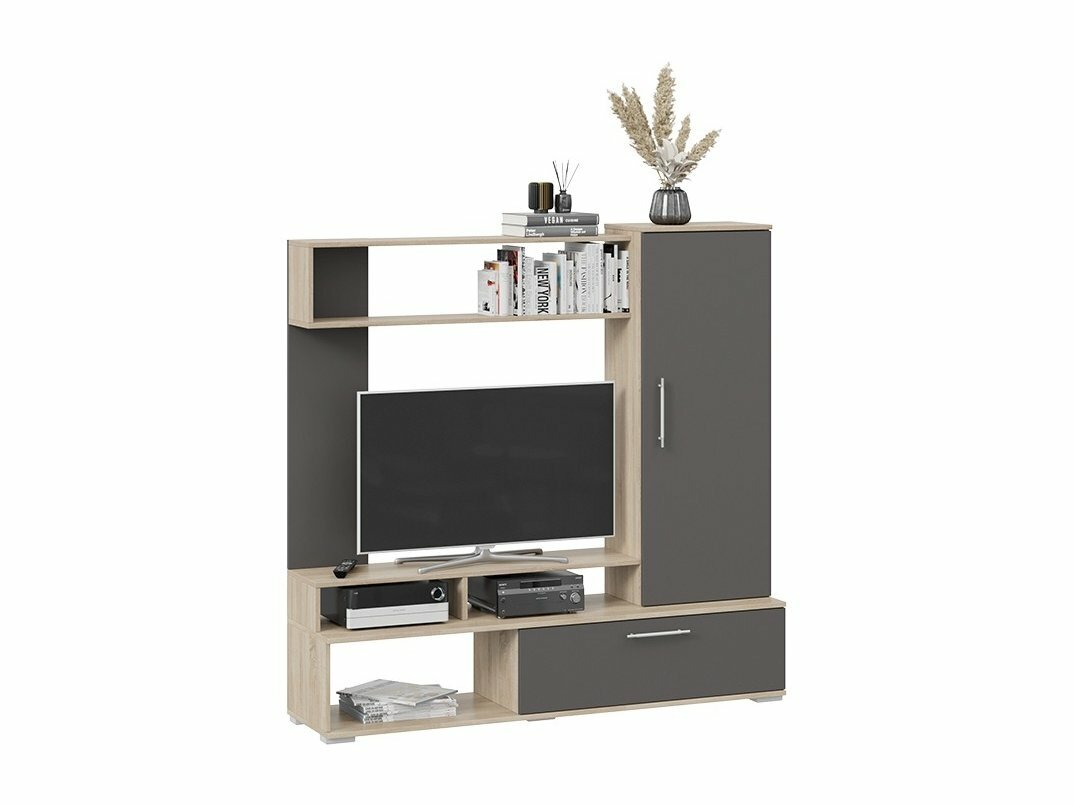 фото Набор мебели для общей комнаты Сиена (Дуб Сонома/Графит серый)