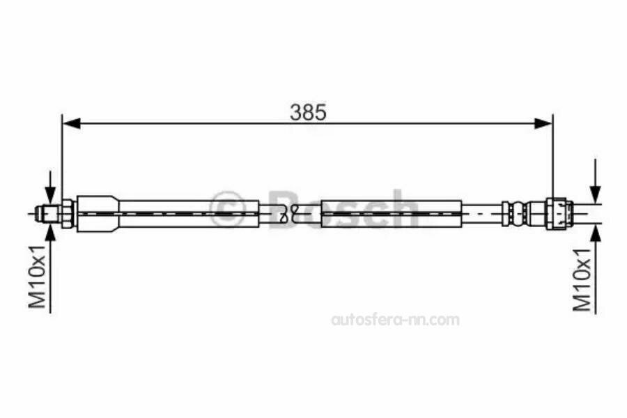 BOSCH 1987476949 шланг торм. пер.\ MB W211 all 02> L=405