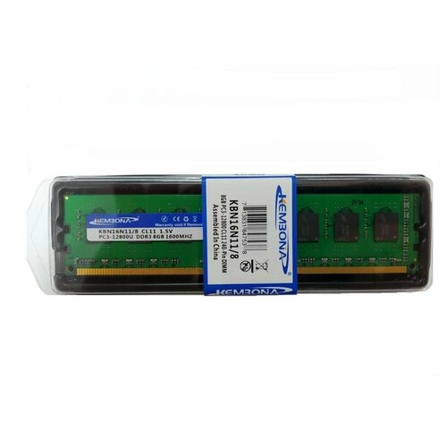 Оперативная память Kembona KBN16N118 KBN16N118 DIMM DDR3 8 ГБ - DDR3 8 ГБx1 1600 МГц PC12800 384600₽