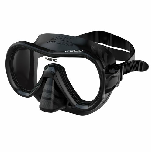 Маска для плавания SEAC SUB GIGLIO BLACK черная рамкачерный силикон 3196₽
