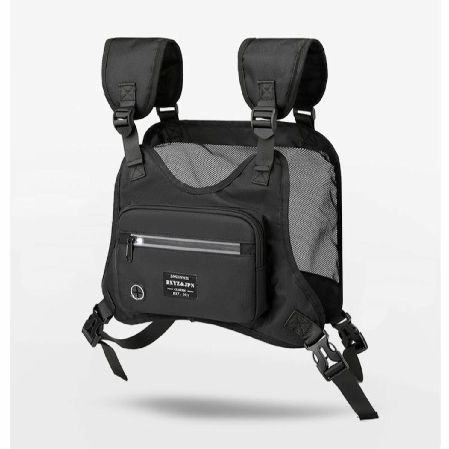 Сумка кросс-боди с отделением для документов и телефона, черный — фото 1