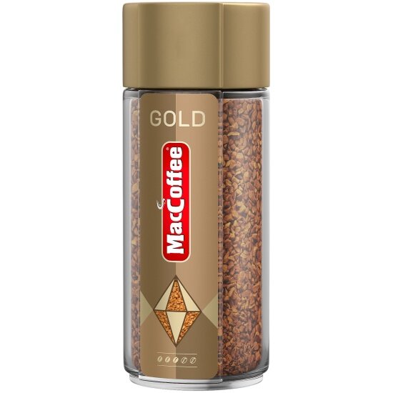Кофе растворимый Maccoffee Gold сублимированный 100 г — фото 1
